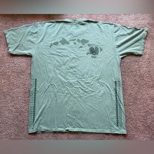 vintage university of hawaii tshirt xxl green football helmet hawaiian islands